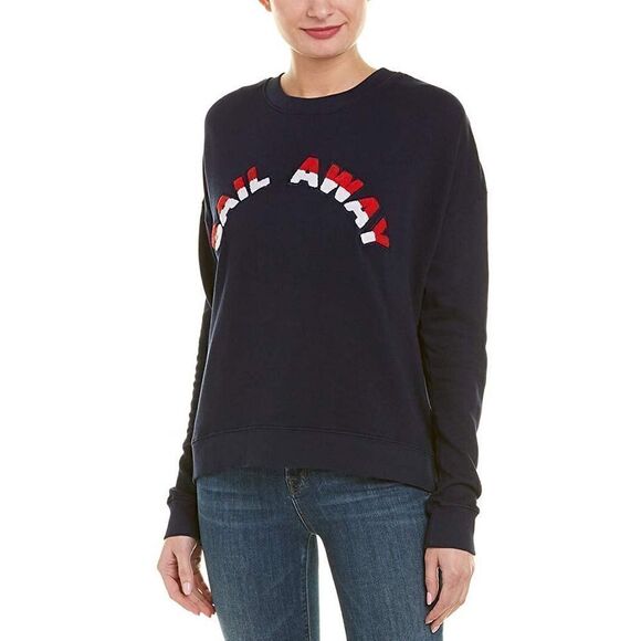 New. JOIE Cropped sweatshirt with a textured "sail away" slogan. Retails $228. X - Picture 7 of 12